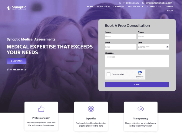 synoptic medical seo case study